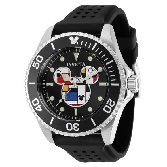 Invicta Disney Limited Edition Mickey Mouse Men's Watch - 44mm, Black